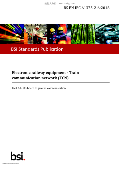 BS EN IEC 61375-2-6-2018   Electronic railway equipment. Train communication network (TCN). On-board to ground communication