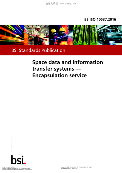 BS ISO 10537-2016 空间数据和信息传输系统 封装服务 Space data and information transfer systems. Encapsulation service