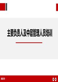 主要负责人及中层管理人员培训(163页)pptx
